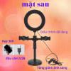 Đèn Livestream Để Bàn 3 Chế Độ Sáng Kẹp 2 Điện Thoại Có Đèn Hỗ Trợ, Quay Tiktok, Make Up