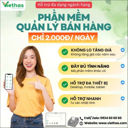 Phần mềm quản lý bán hàng, nhà hàng cafe